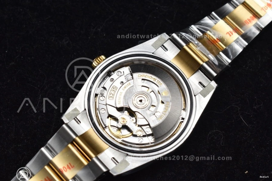 Textured Clean 904L DateJust 1:1 VR3235 126333 YG Oyster Dial 41 Steel YG on SS Edition Best Bracelet 0504